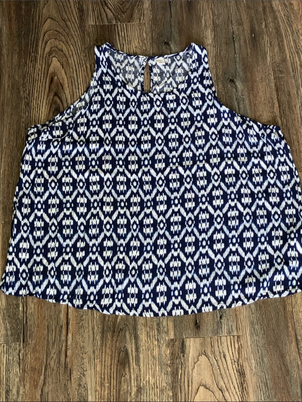 Plus Size Geometric Print Tank Top
